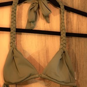 Ola Feroz | Braided Sage Bikini Top | Like New | Fits like a XS